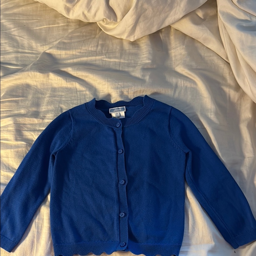 Blue Button-Up Cardigan